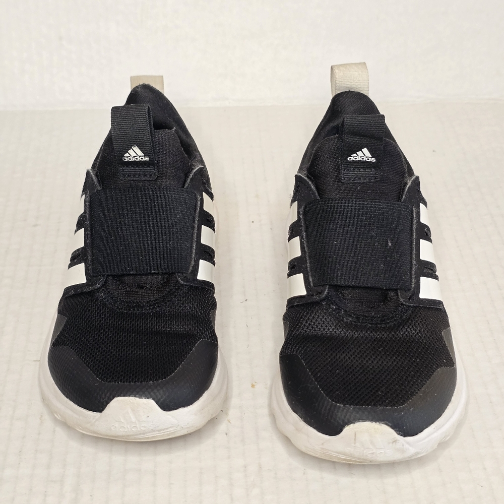 adidas ActiveRide 2.0 Running Shoes Kids Size 12K Black White Slip-On Sneakers - Picture 3 of 10